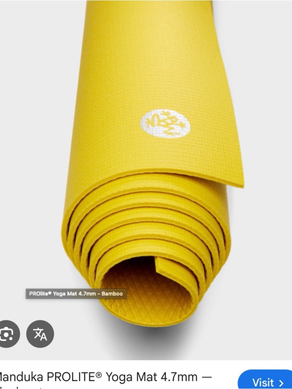 manduka Yellow PROLITE® Yoga Mat